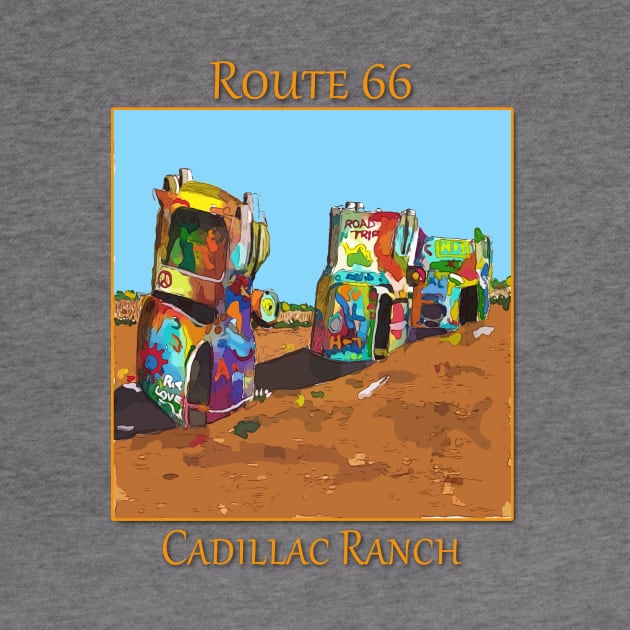 Cadillac Ranch, Route 66 by WelshDesigns